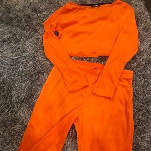 Two piece crop Capri set